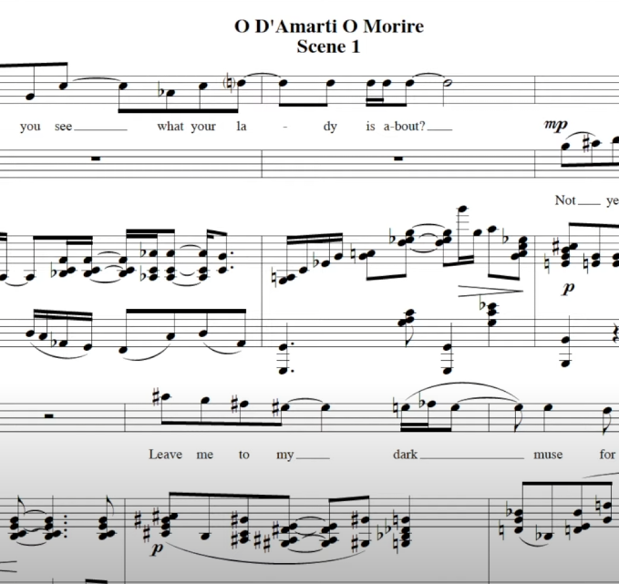 Peter Fischer O'Damarti O Morire Excerpts Score